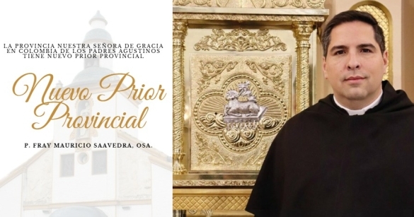 Nuevo Prior Provincial de la Orden de San Agustín en Colombia, el P. Fray Mauricio Saavedra, OSA.